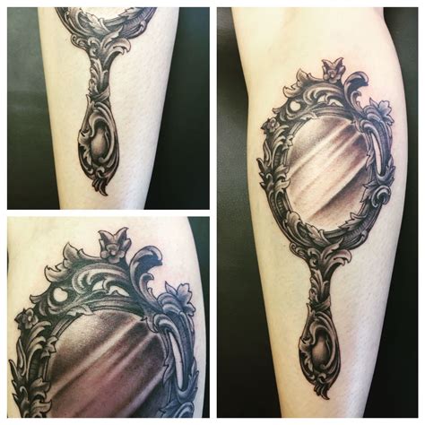 mirror tattoo|vintage mirror tattoo.